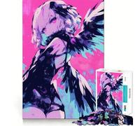 Rompecabezas de 1000 Piezas Ángel con alas para Adolescentes Diversión,tamaño Uniforme,Piezas precisas,Actividad Relajante para Grupos en Interiores (50x75cm)