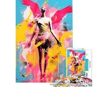 Rompecabezas de 1000 Piezas Angel Graffiti Pop Art Difícil y desafiante Análisis y lógica Juguetes DIY para Mayores de 14 años 50x75cm