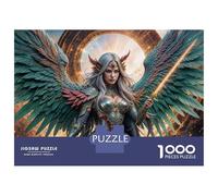 Rompecabezas De 1000 Piezas Angel Wings Fantasy Art Print Rompecabezas para Adolescentes Juego De Ingenio Regalos para Mujeres Cumpleaños Y Navidad 52x38cm/1000pcs