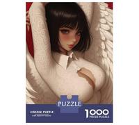 Rompecabezas De 1000 Piezas Angel with White Wings Rompecabezas para Adultos Juego De Ingenio Carrera De Velocidad De Manos Cumpleaños Y Navidad 70x50cm/1000pcs