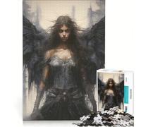 Rompecabezas de 1000 Piezas: Ángeles y Mujeres Negras Juego práctico para Entrenar la Mente y Las Manos Piezas de Formas aleatorias Que encajan Perfectamente 38x52cm
