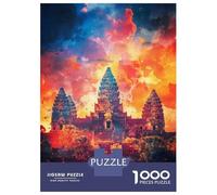 Rompecabezas De 1000 Piezas - Angkor Wat Art Rompecabezas para Adultos Juegos Familiares Carrera De Velocidad Manual Oferta como Regalos para Toda La Familia 38x26cm/1000pcs