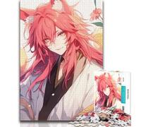 Rompecabezas de 1000 Piezas Animal Fox Man para Adultos y Adolescentes ¡Disfruta de Tus Vacaciones en casa! Cada Pieza es única Juego desafiante y Divertido para Toda la Familia (38x26cm)