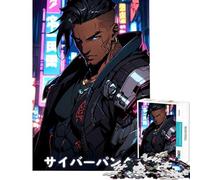 Rompecabezas de 1000 Piezas Anime Cyberpunk Cyborg Boy Difícil y desafiante Juego práctico difícil para Mayores de 14 años 38x26cm