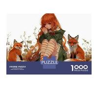 Rompecabezas De 1000 Piezas Anime Fox Girl Wallpaper Rompecabezas para Adolescentes Juguetes Antiestrés Decoración Perfecta Regalos De Cumpleaños Y Únicos 38x26cm/1000pcs