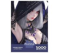 Rompecabezas De 1000 Piezas Anime Girl in Black Lace Rompecabezas para Adultos Juegos Relajantes Decoración del Hogar Cumpleaños Y Navidad 38x26cm/1000pcs
