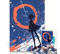Rompecabezas de 1000 Piezas Anime Girl Time Warp, decoración de Pared, Juguete para Reducir el estrés, 38x52cm