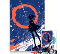 Rompecabezas de 1000 Piezas Anime Girl Time Warp para Adolescentes Juego Que estimula el Cerebro Encaja Perfectamente sin Huecos Actividad Relajante para Grupos en Interiores (38x26cm)
