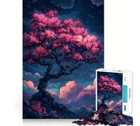 Rompecabezas de 1000 Piezas Árbol de la Soledad Entre Las Nubes para Adolescentes Juguete para ejercitar la Mente Juego de Mesa en Grupo Arte y Montaje Regalo clásico (38x26cm)