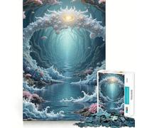 Rompecabezas de 1000 Piezas Arco Místico sobre el Agua para Adolescentes Juguete para Pensar con Sabiduría, Diversión y Calma Arte Coleccionable de Corte Claro (50x75cm)