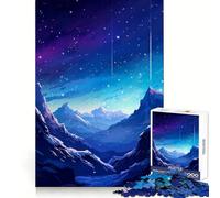 Rompecabezas de 1000 Piezas Arctic Aurora Pixel Art para Adultos Desarrolla la Memoria, estimula la Memoria, Evita distracciones y CREA una Experiencia Festiva Sorprendente (50x75cm)