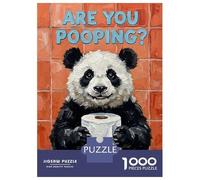 Rompecabezas De 1000 Piezas Are You Pooping Panda Art Rompecabezas para Adultos Juego Familiar Desafío Difícil Oferta como Regalos para Toda La Familia 70x50cm/1000pcs