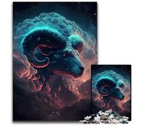 Rompecabezas de 1000 Piezas Aries, Nube de Fuego para Adultos Rompecabezas desafiante para armar, Ideal para Jugar en Familia o como Regalo Decorativo 26x38cm (10,23x14,96 Pulgadas)