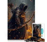 Rompecabezas de 1000 Piezas Arquero No Muerto para Entrenar la Mente Divertido,con Encaje Huecos Actividad para Compartir con Seres Queridos (38x52cm)