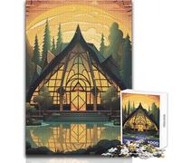 Rompecabezas de 1000 Piezas, Arquitectura contemporánea, Relajante, para Actividades de Ocio, Corte de precisión, Borde Liso, Juguete para Jugar, tamaño 50x75cm