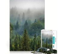 Rompecabezas de 1000 Piezas Arroyo a través del Bosque para Adultos Juguete para Pensar, calmar, Relajarse, Arte de Pared con Corte Limpio 38x52cm