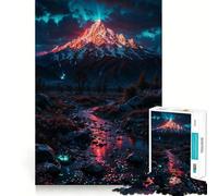 Rompecabezas de 1000 Piezas Arroyo de montaña Sereno para Adolescentes Rompecabezas fácil de armar Ocio Impecable Regalo Ideal para Navidad (38x26cm)