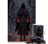 Rompecabezas de 1000 Piezas Asesino de Sangre - Guerrero de Las Sombras Carmesí para Adultos Ejercicio Mental Pasatiempo Relajante Corte preciso Elegante (38x52cm)