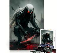 Rompecabezas de 1000 Piezas: Asesino Vampiro Sangriento con Espada, para Adultos Un desafío Mental Actividad Relajante Ajuste Perfecto Regalo Festivo (38x26cm)