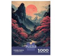 Rompecabezas De 1000 Piezas Asian Vintage Landscape Rompecabezas para Adolescentes Juguetes Antiestrés Decoración Perfecta Cumpleaños 38x26cm/1000pcs