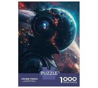 Rompecabezas De 1000 Piezas Astronaut Cosmos Explorer Rompecabezas para Adultos Juegos Familiares Ensamblaje De Patrones Cumpleaños Y Navidad 38x26cm/1000pcs