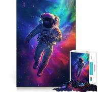 Rompecabezas de 1000 Piezas Astronauta,Arcoíris,Galaxia,Articulaciones precisas,Diversión cognitiva,Juego para Relajarse,Diversión para cumpleaños,Arte y Juego (38x26cm)