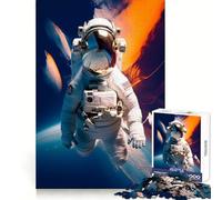 Rompecabezas de 1000 Piezas Astronauta Caminante Espacial para Adultos y Adolescentes Juguete Mental para Relajarse y calmar Regalo de Primera Calidad 38x26cm