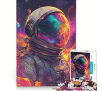 Rompecabezas de 1000 Piezas: Astronauta en el Espacio, Juego Interactivo, Entrena tu Cerebro y Tus Manos, cumpleaños y Navidad 38x52cm