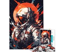 Rompecabezas de 1000 Piezas Astronauta en el Espacio Un desafío Educativo y desafiante para Toda la Familia Apto para Mayores de 14 años (38x26cm)