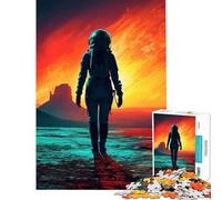 Rompecabezas de 1000 Piezas Astronauta en un Planeta alienígena Ideal para cumpleaños Navidad decoración de Pared y como Juguete Educativo para Mayores de 14 años (38x26cm)