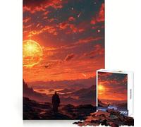 Rompecabezas de 1000 Piezas: Astronauta en un Planeta Soleado Mejora la Memoria Diversión sin estrés Corte de precisión Regalo navideño cálido (38x52cm)