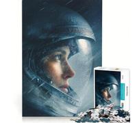 Rompecabezas de 1000 Piezas: Astronauta en una ventisca, Juego práctico, interacción Entre Padres e Hijos, colección de Artistas, Bellas Artes 38x26cm