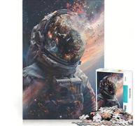 Rompecabezas de 1000 Piezas: Astronauta Reflejo Cósmico, Juego Interactivo, Entrena tu Cerebro y Tus Manos, cumpleaños y Navidad 38x52cm