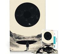 Rompecabezas de 1000 Piezas Astronauta y Agujero Negro,Películas interestelares,Agujero Negro,Decoración,Juego de ingenio,Regalo,Juego para Momentos de Tranquilidad,Regalo de cumpleaños (38x52cm)