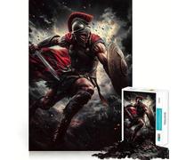 Rompecabezas de 1000 Piezas Ataque del Guerrero Espartano para Adolescentes Ideal para Relajarse y divertirse Temporada 50x75cm
