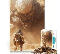 Rompecabezas de 1000 Piezas Ataque del Monstruo de Arena para Adolescentes Juguete de lógica para divertirse en Interiores Regalo Memorable (50x75cm)