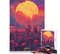 Rompecabezas de 1000 Piezas Atardecer en Atlanta, GA para Adolescentes Juguete de lógica Clara, fácil de Usar, Corte Perfecto, Regalo de cumpleaños 38x52cm