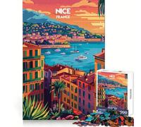 Rompecabezas de 1000 Piezas Atardecer en Niza para Adolescentes Juguete para desarrollar la lógica, Ligero y Relajante Corte preciso Regalo clásico 50x75cm