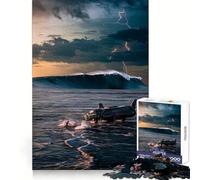 Rompecabezas de 1000 Piezas Aterrizaje de Nave Espacial en el Agua para Adolescentes Juguete de lógica y Rompecabezas Diversión Garantizada Corte de precisión Regalo Elegante 50x75cm