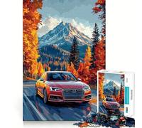 Rompecabezas de 1000 Piezas Audi Mountain Drive,Juego de Corte sin Costuras,Juego Creativo,Juguete,Juego Casual,Navidad,Ocio,Arte (38x26cm)