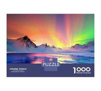 Rompecabezas De 1000 Piezas Aurora Borealis Photography Rompecabezas para Adolescentes Juego De Ingenio Regalos para Mujeres Cumpleaños Y Navidad 38x26cm/1000pcs