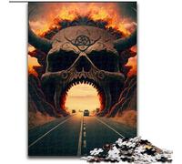 Rompecabezas de 1000 Piezas Autopista al Infierno: Imposible, Rompecabezas para Adultos, Actividad para conectar con la Familia, Fiestas y cumpleaños (tamaño 50x75cm)