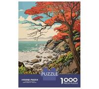 Rompecabezas De 1000 Piezas Autumn Fall Coastline Rompecabezas para Adultos Juego De Ingenio Difícil Difícil Único Cumpleaños Y Regalos 70x50cm/1000pcs