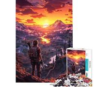 Rompecabezas de 1000 Piezas Aventura épica al Atardecer Actividades Divertidas en casa Desafío difícil Juguetes antiestrés para Mayores de 14 años (50x75cm)