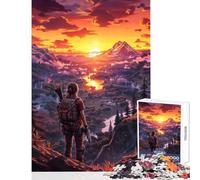 Rompecabezas de 1000 Piezas Aventura épica al Atardecer Juguetes antiestrés Regalos de Amigo Secreto Juego Educativo Lista de Deseos con Papá Noel tamaño 38x52cm