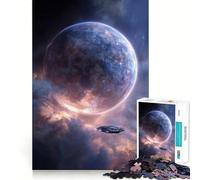 Rompecabezas de 1000 Piezas Aventura Espacial para Adolescentes Juguete para ejercitar la Mente Tiempo de relajación Diseño artístico de Corte preciso 50x75cm