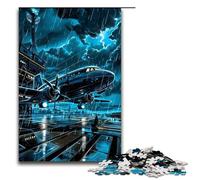 Rompecabezas de 1000 Piezas Avión bajo un Rayo para Adultos Ideal para Parejas y Adolescentes a Partir de 14 años 1000 Piezas (75 x 50 cm)