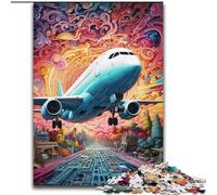 Rompecabezas de 1000 Piezas: Avión Colorido Regalo Ideal para Adolescentes, Parejas y Amigos, cumpleaños y Navidad (tamaño: 26x38cm)