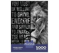 Rompecabezas De 1000 Piezas Awaken The Beast Within Rompecabezas para Adultos Juego De Ingenio Ensamblaje De Patrones Difícil Y Desafiante 52x38cm/1000pcs