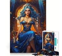 Rompecabezas de 1000 Piezas Azure Reverie,Corte, Divertido,Inteligente,Actividad,Momento Acogedor,cumpleaños,Arte,Juego (38x26cm)